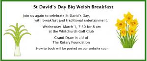 Big St David's Day Breakfast 2023
